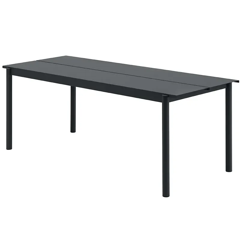 Begränsad tid Linear Steel Matbord 200X75 cm Anthracite Black